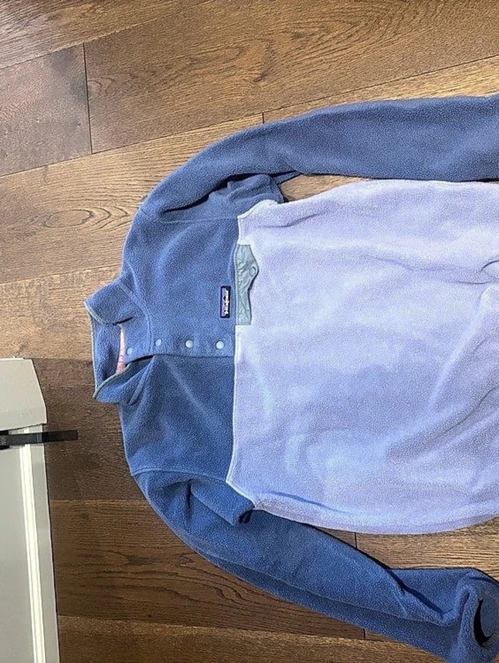 Patagonia Lightweight Synchilla Snap-T Pullover Blue & Purple Medium